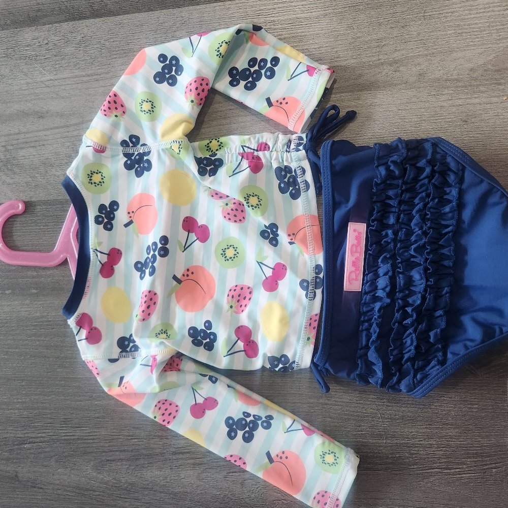 Ruffle Butts Tankini with Fruit Print